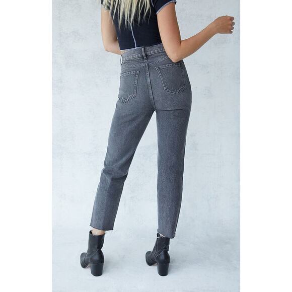 PacSun Womens Eco Black Two-Tone High Waisted Straight Leg Jeans Denim NEW - Picture 3 of 3